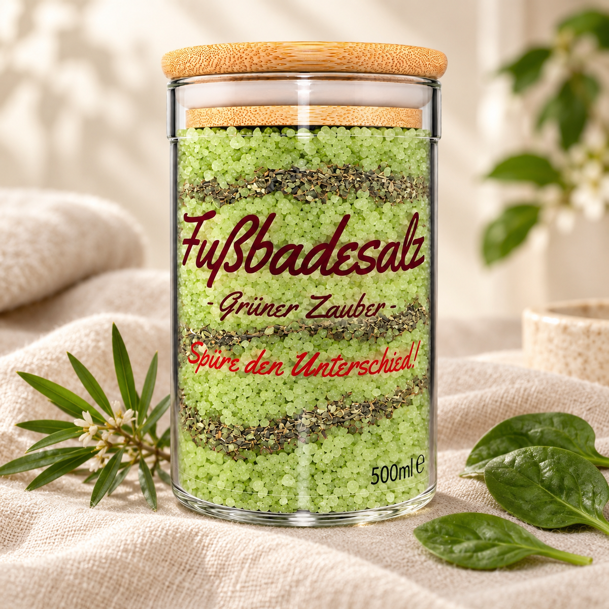 Fußbadesalz Grüner Zauber 500 ml