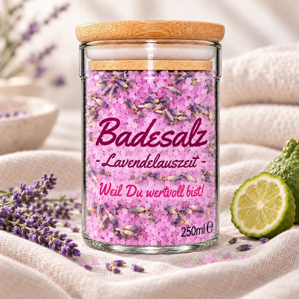 Badesalz Lavendelauszeit 250 ml
