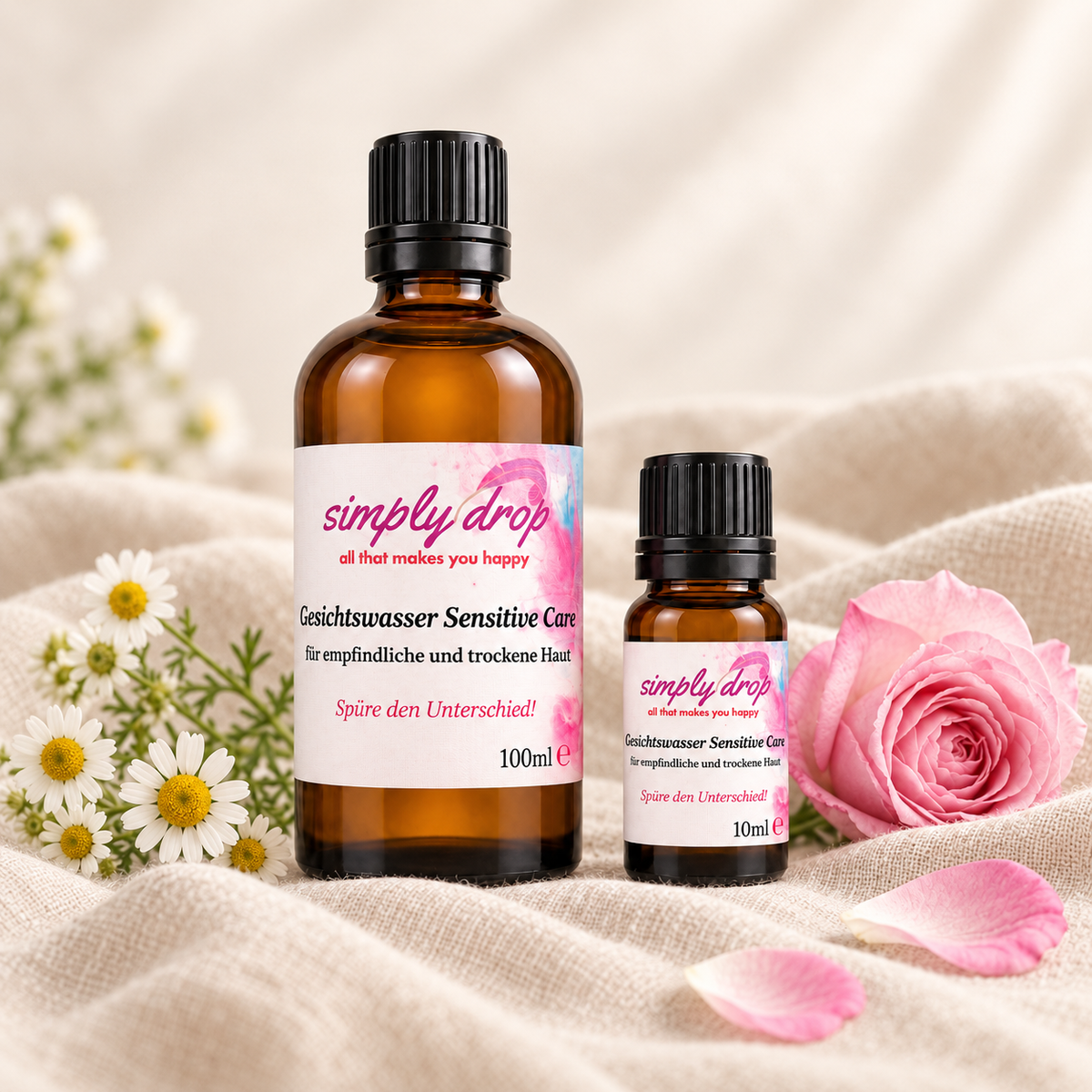 Gesichtswasser Sensitive Care 100 ml und 10 ml