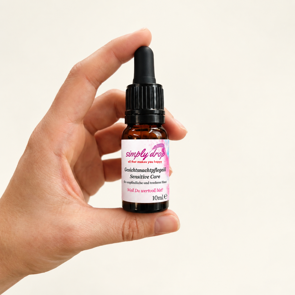Gesichtsnachtpflegeöl Sensitive Care 10 ml Pipette