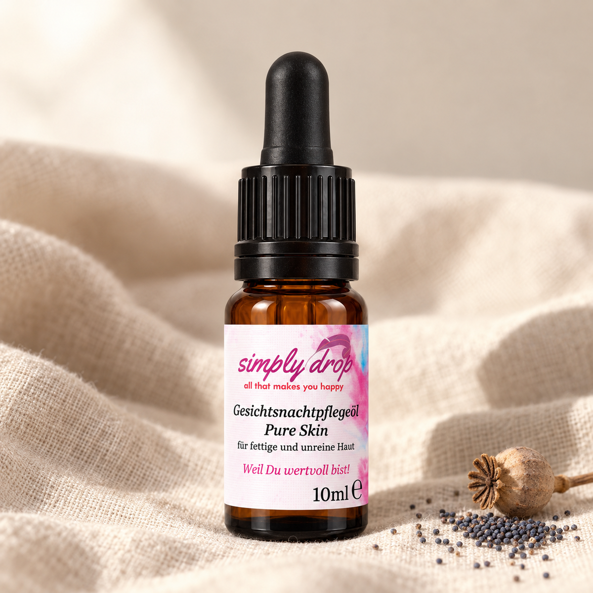 Gesichtsnachtpflegeöl Pure Skin 10 ml Pipette