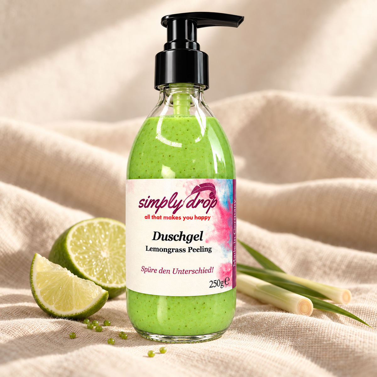 Duschgel Lemongrass Peeling / 250 g