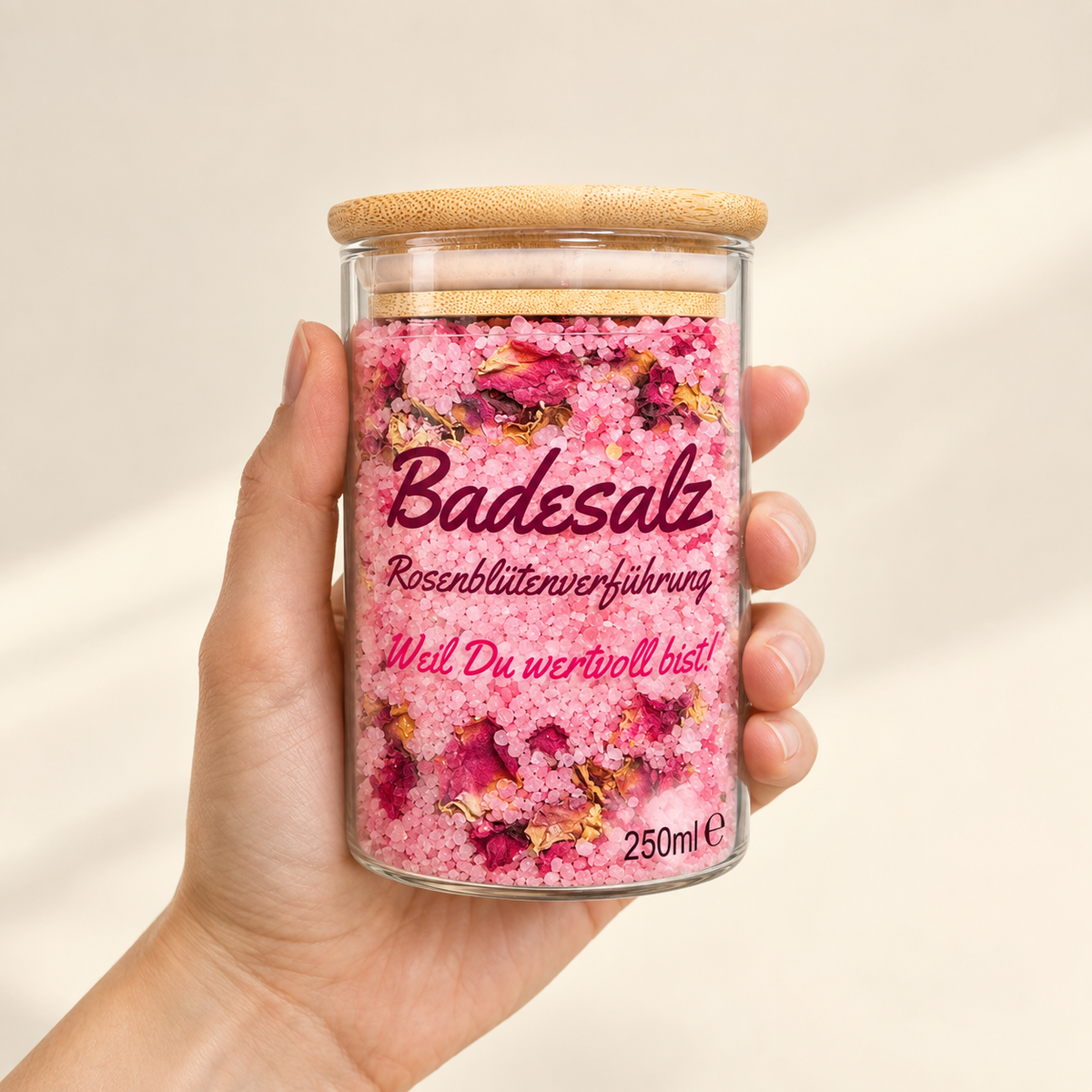 Badesalz Rosenblütenverführung 250 ml