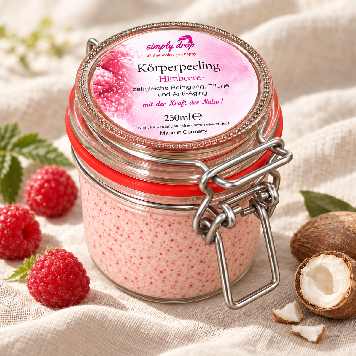 Körperpeeling Himbeere 250 ml