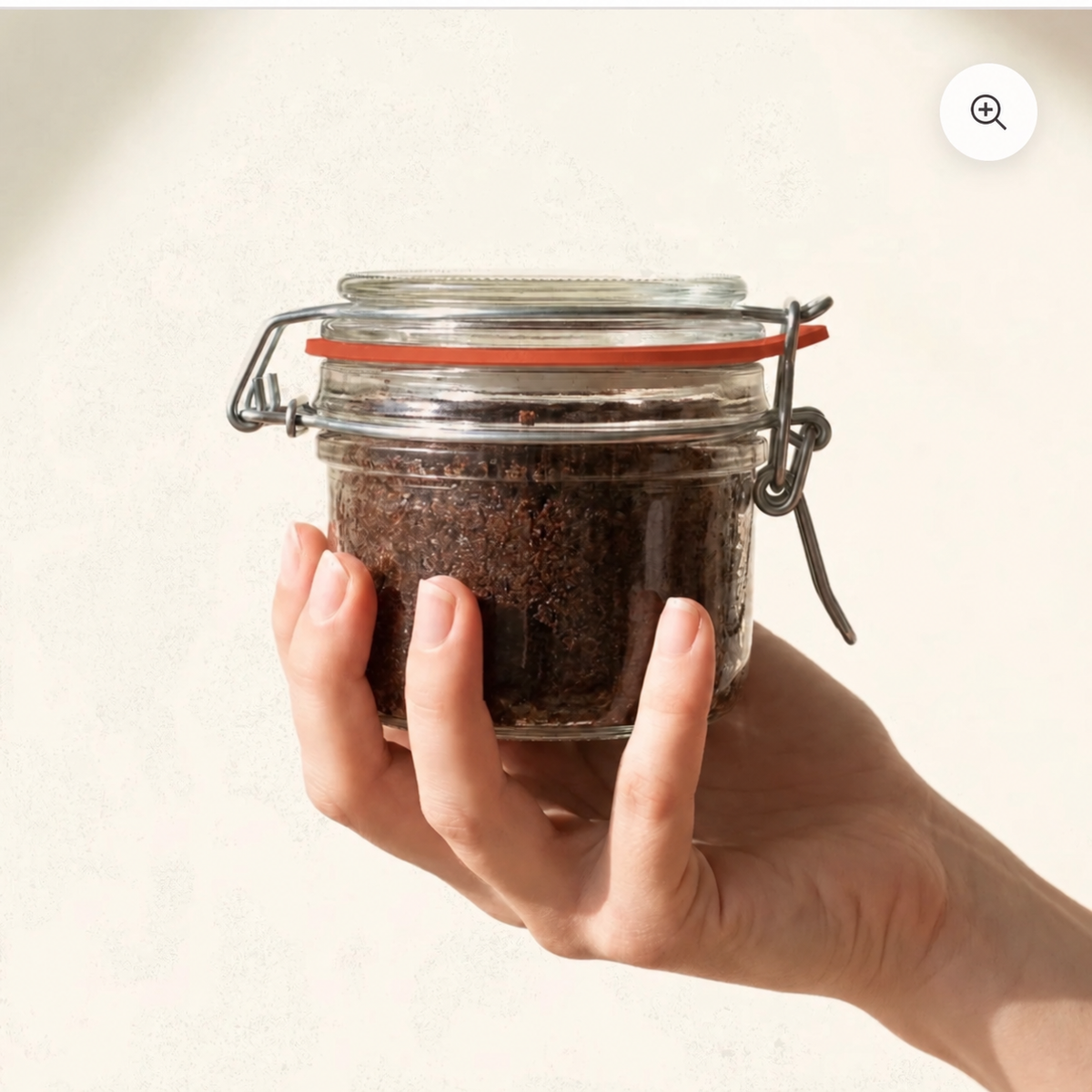 3in1 Körperpeeling mit Kaffee im Detail