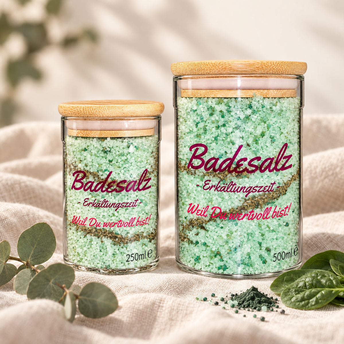 Badesalz Erkältungszeit 250 ml und 500 ml