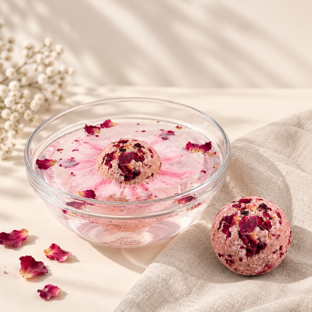Badekugel Luxus 1 Stück in der Anwendung