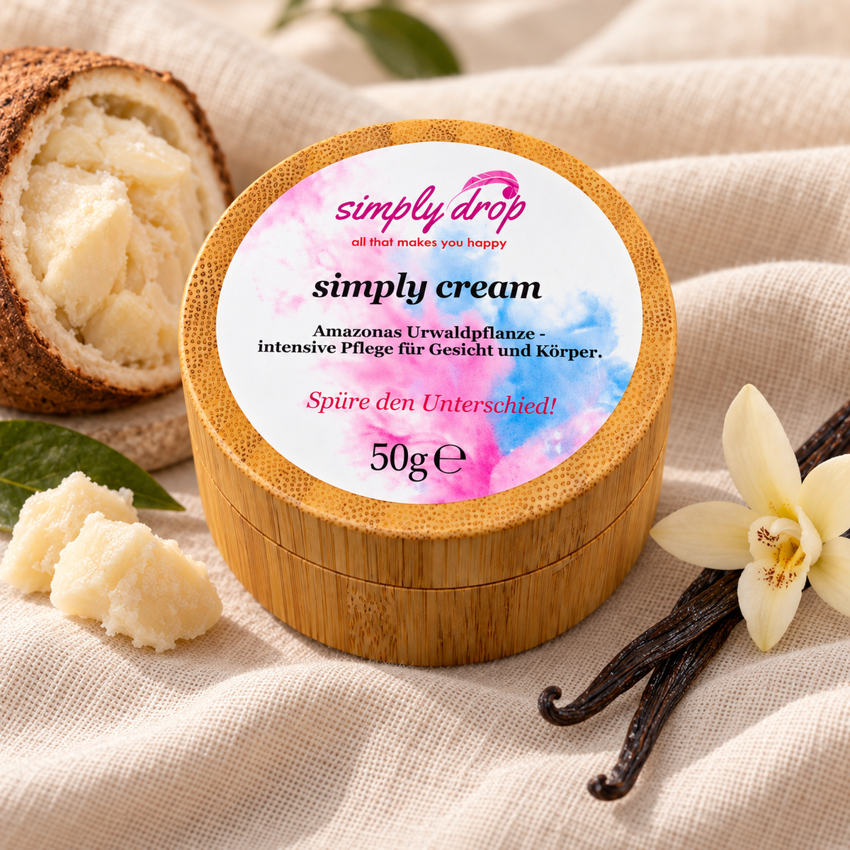 simply cream 50 g mit Vanille
