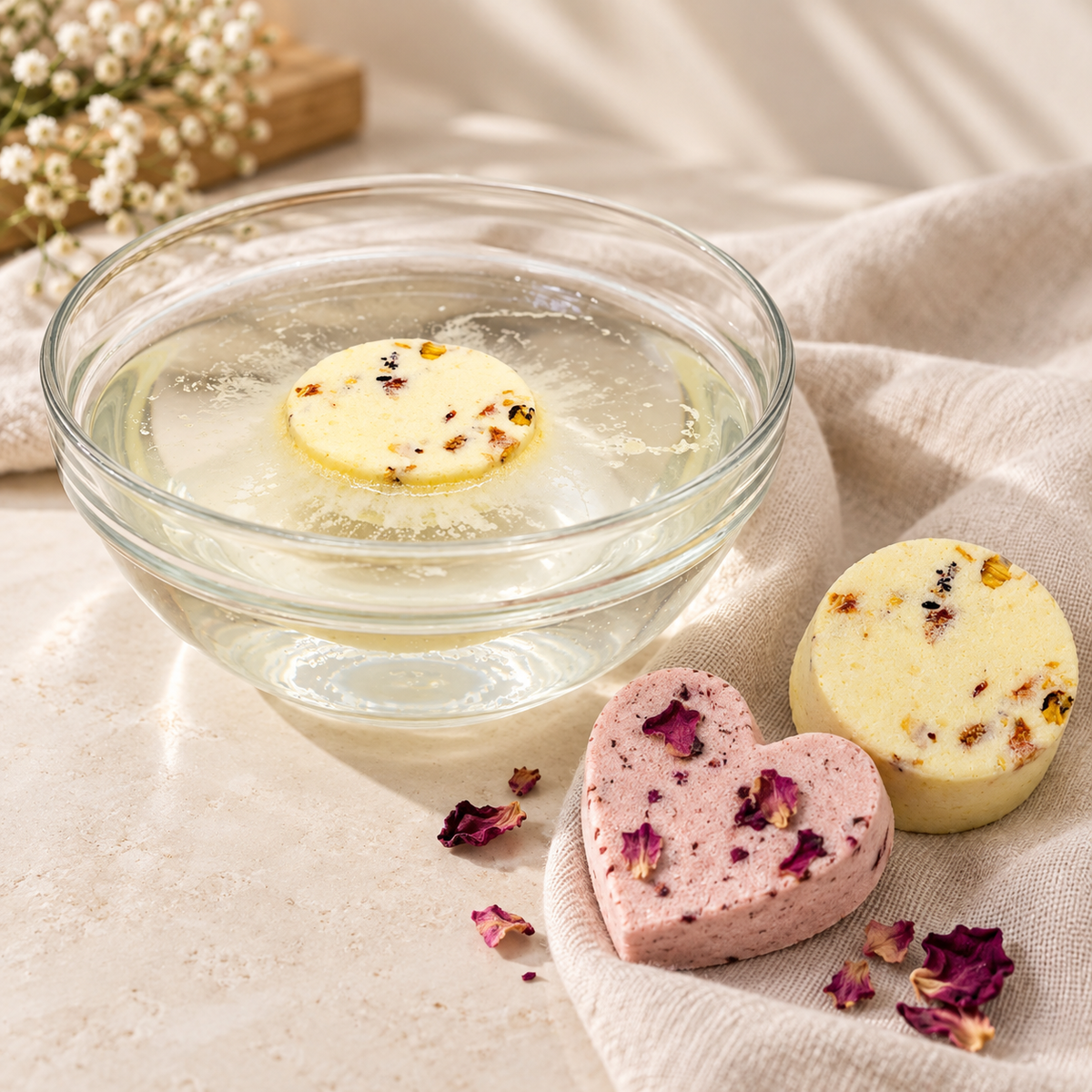 Badepraline in der Anwendung