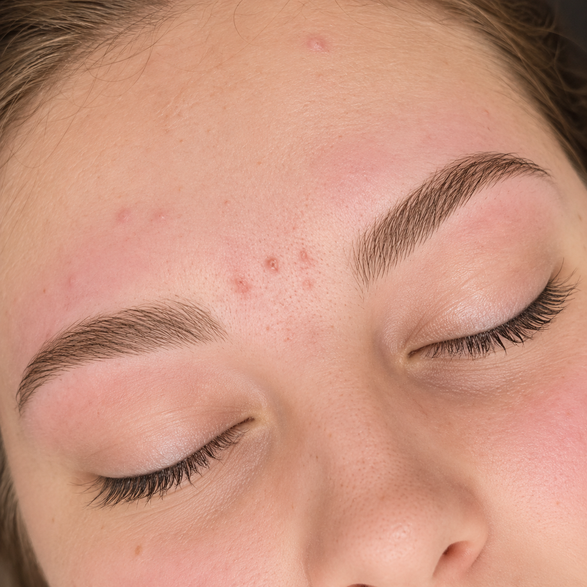 Wimpern und Augenbrauen nach der Behandlung
